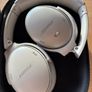 Bose QuietComfort QC Noise Cancelling Headphones Sandstone with case and cables Image 5