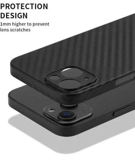 Carbon Style Case for Apple iPhone 14 ShockProof Protection Back Cover