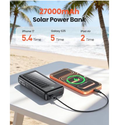 Solar PowerBank PC3-S, 27000wAh