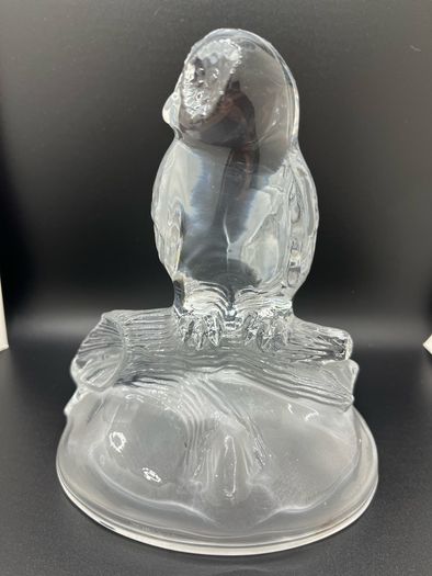 Pair of vintage crystal sculptures crafted by Cristal D'Arques
