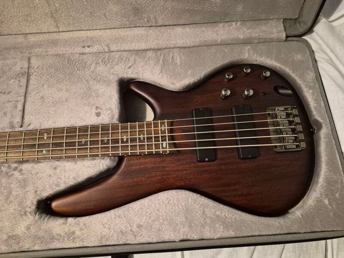 Ibanez SR505 5 string bass with case