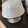 Mid Century Milk Glass Opaque Ceiling light shade Image 5
