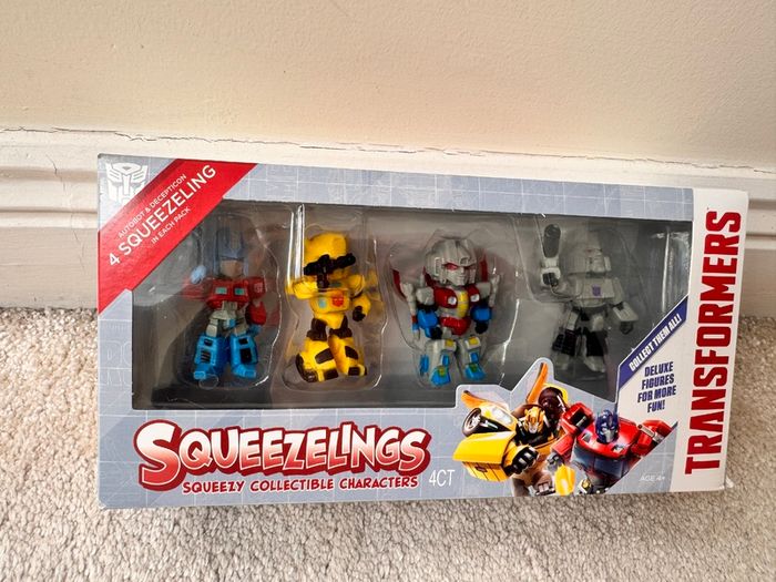 Transformers Squeezelings Squeezy Collectible Character Autobot and Decepticon Please see photos