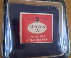 Old Craven A black cat Change Dish for shop counter