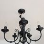 Black 5 bulb ceiling light Image 4