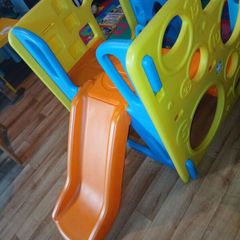 play gym and slide