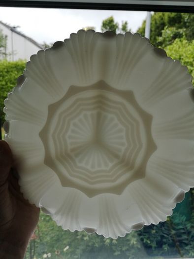 Vintage Milk Glass Plate