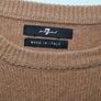 mens 7 for All Mankind wool jumper crew neck overdyed camel burgundy Size SMALL Image 4