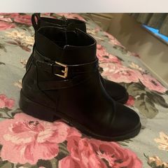 Black ankle boots