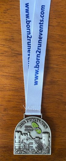 Run Dublin Run Born 2 Run Finishers Medal