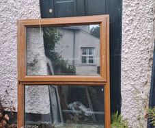 Pair of PVC windows.  Perfect for shed/garage project.
