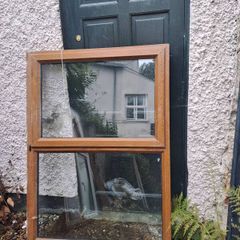 Pair of PVC windows.  Perfect for shed/garage project.