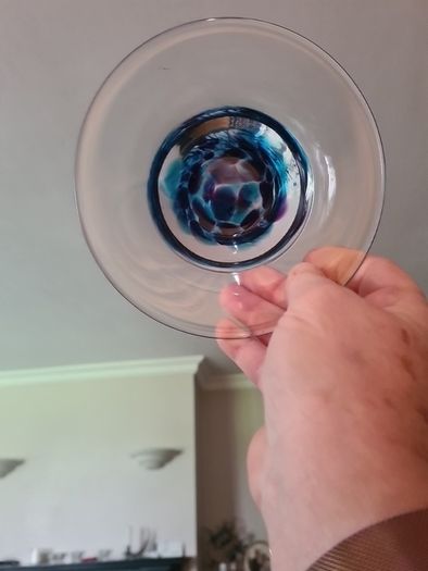 Jerpoint glass bowl,Glass,Gift.Home decor, Handmade glass bowl - Coloured glass