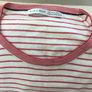 Zara mens cream and red stripe jumper slim fit large Image 2