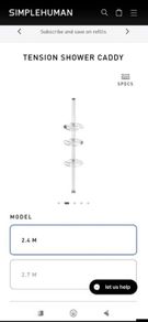 Simplehuman shower caddy