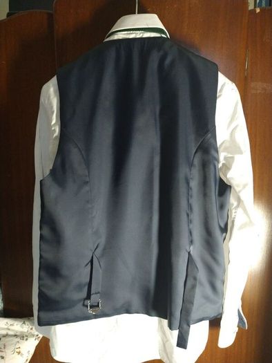 Mens Kenton 3 Piece Suit with Shirt and Tie, 38R/32/R