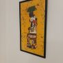 batik vintage African batik fabric painting - signed Image 2