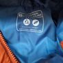 Orange & teal padded waterproof jacket Image 3