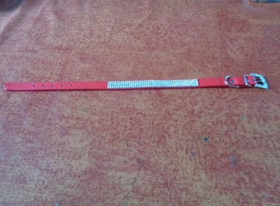 Red Pet Collar with Diamante Stones for Sale