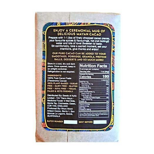 100% Ceremonial Grade Cacao-Tierra Maya-Finest Guatemalan Blend. Solid 454G Cacao Block. Womens Collective. Holistic/Wellness Gift!