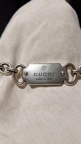 Men's Authentic Gucci Sterling Silver Necklace & Bracelet Set | Box & Dust Bags