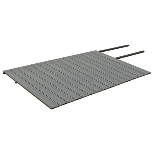 WPC Decking Boards with Accessories Brown and Grey 26 m.SQ 2.2 m