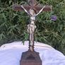 Art Nouveau Tramp Art Crucifix(Possibly WW1) Image 3