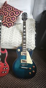 Epiphone Les Paul Standard Plus Top 2005 Trans Blue (repaired headstock)