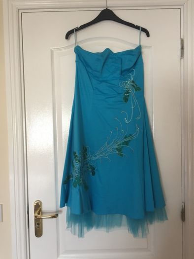 Blue Dress and Cardigan