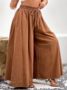 Wide leg trousers