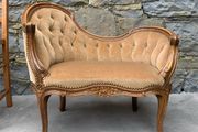 Victorian walnut Childs Conversation Sofa.