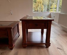 coffee table and matching side/lamp tables.