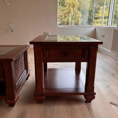 coffee table and matching side/lamp tables.