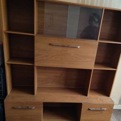 large unit with display cabinet