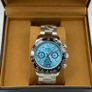 Custom Seiko Mod Daytona Style Blue Dial Image 2