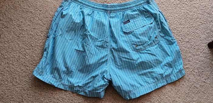 Blue/White Stripe Swim Shorts