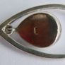 Vintage Sterling Silver 925 "Teardrop " Pendant and Necklace length 21" - 6,58g Image 7