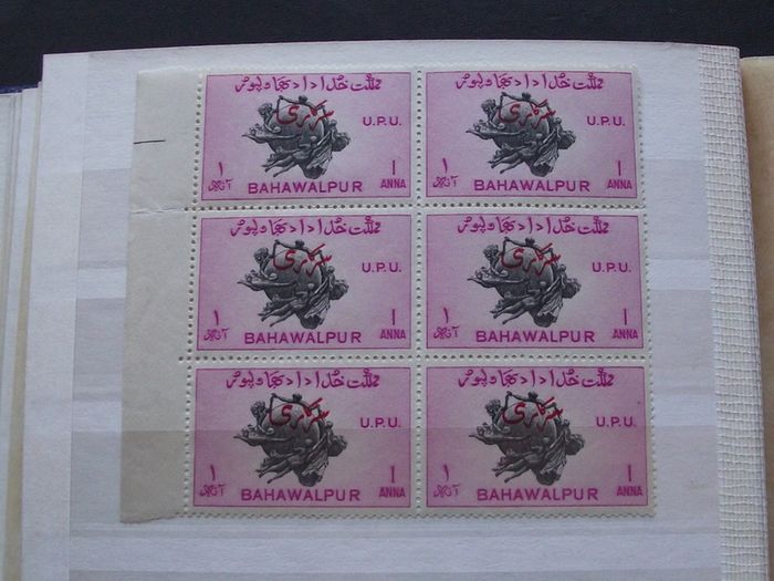 A extensive collection of Stamps from Indian States, presented in the album