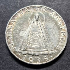 1935 Austria 5 Schilling Silver coin
