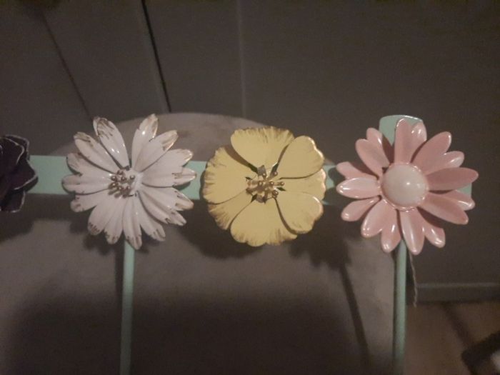 metal floral coat hooks