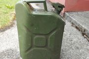 10L Metal Petrol Can, Military style Green, as New