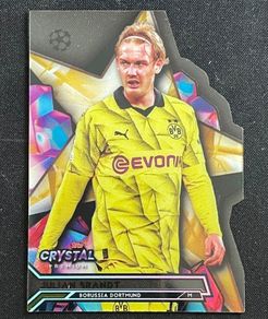 Julian Brandt 2023-24 Topps Crystal Premium UEFA Gold Star Die-Cut