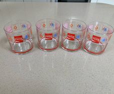 Coca Cola 1984 Los Angeles and Sarajevo Olympics set of glasses