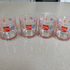 Coca Cola 1984 Los Angeles and Sarajevo Olympics set of glasses
