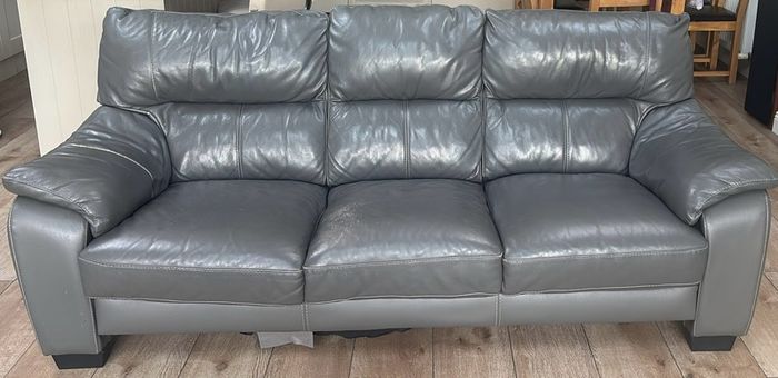 3-seater leather sofa