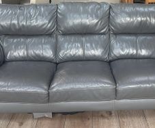 3-seater leather sofa