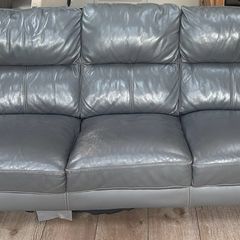 3-seater leather sofa