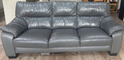 3-seater leather sofa