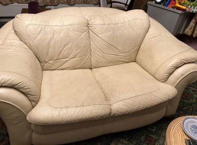 cream 2 seater couch