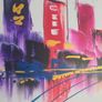 Abstract Rainbow Cityscape Image 2